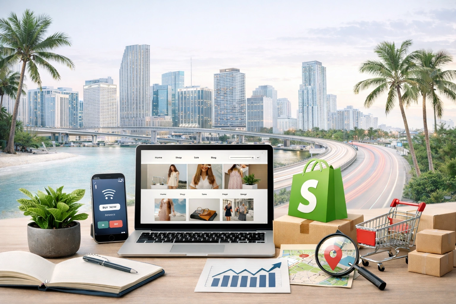 Miami Shopify store with local SEO Shopify development company Miami Florida