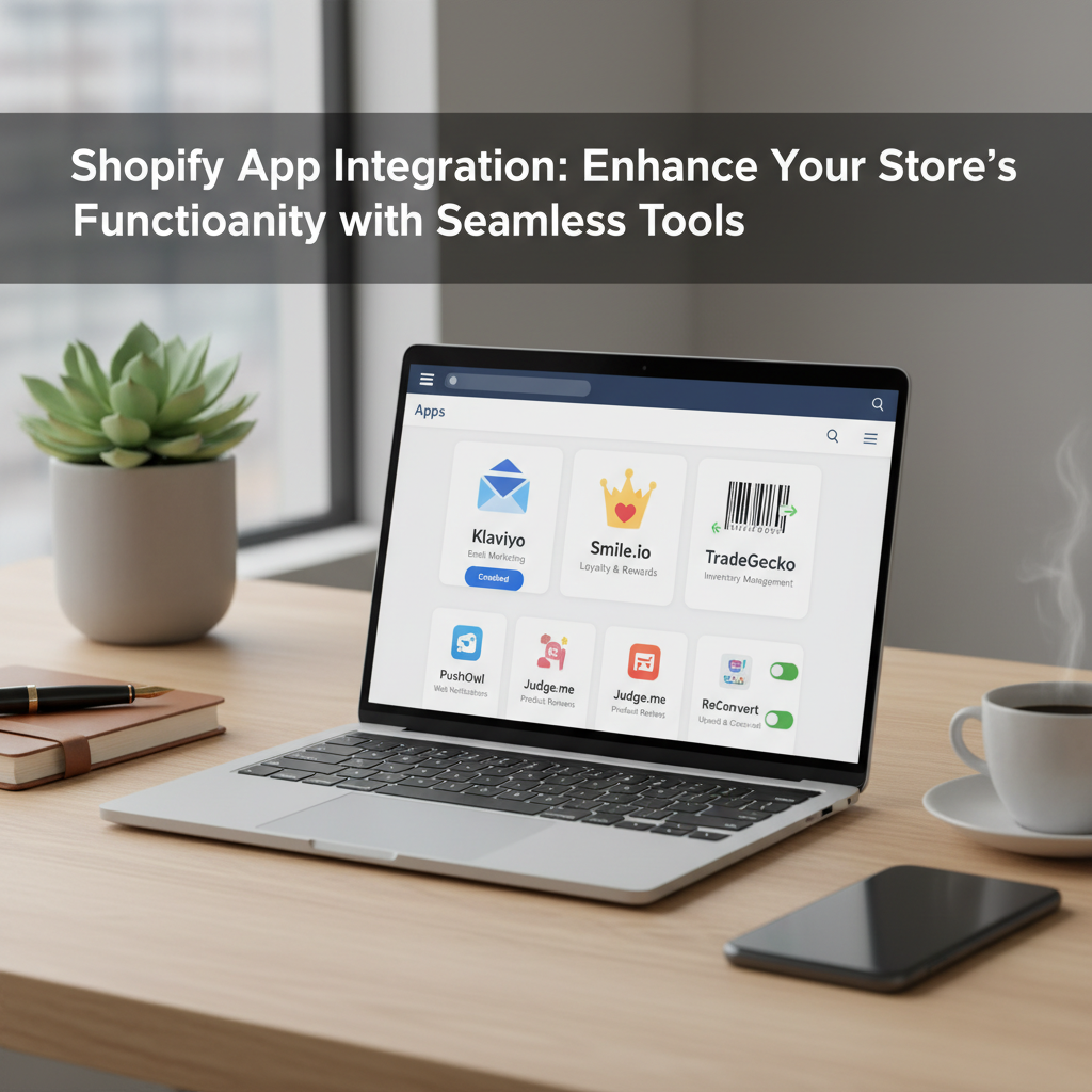 Shopify Services 6 Shopify App Integrationn