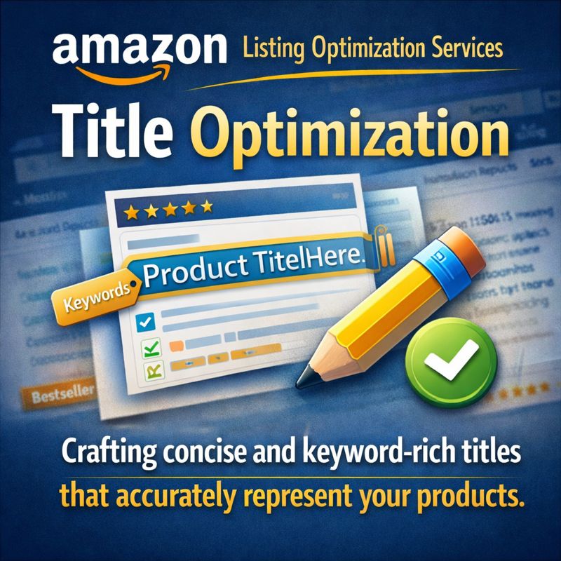 Title Optimization​ Crafting concise Amazon Listing Optimization Services