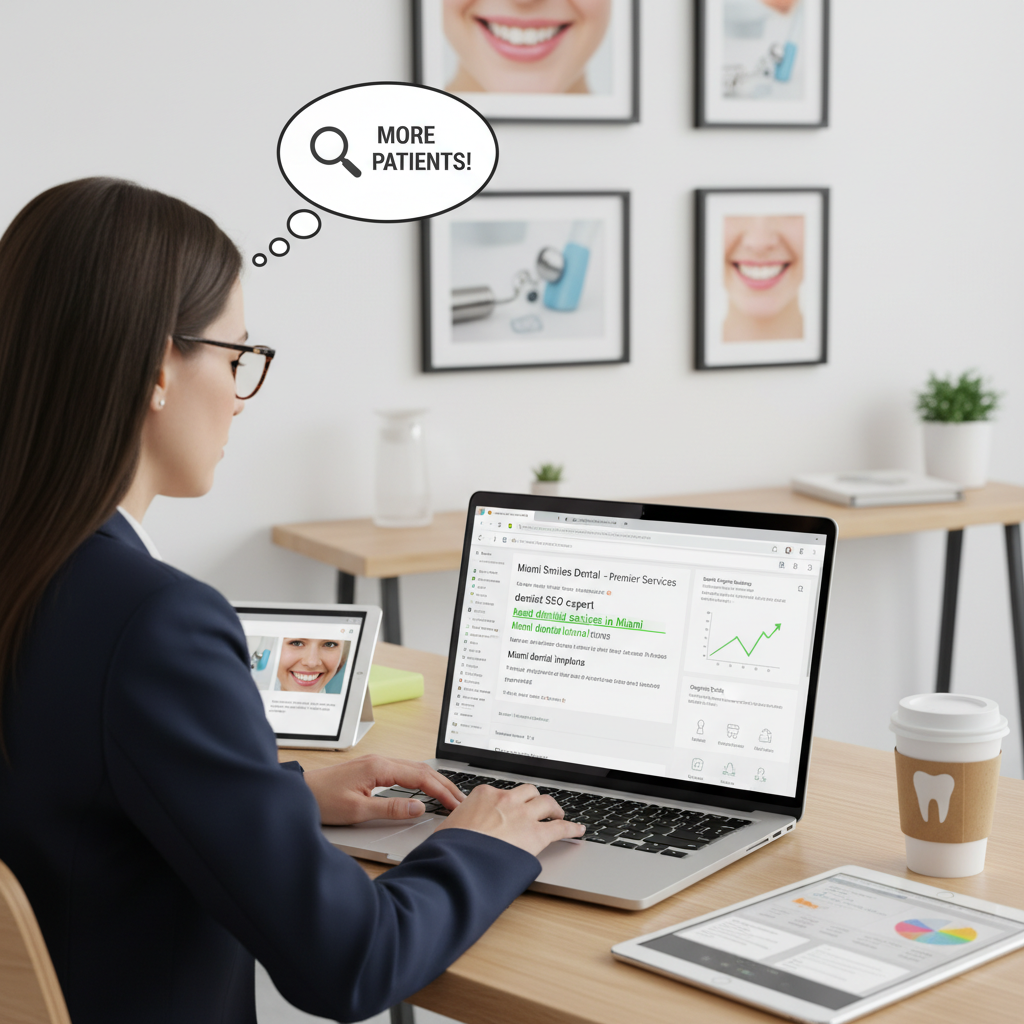 on-page SEO for a dental practice website